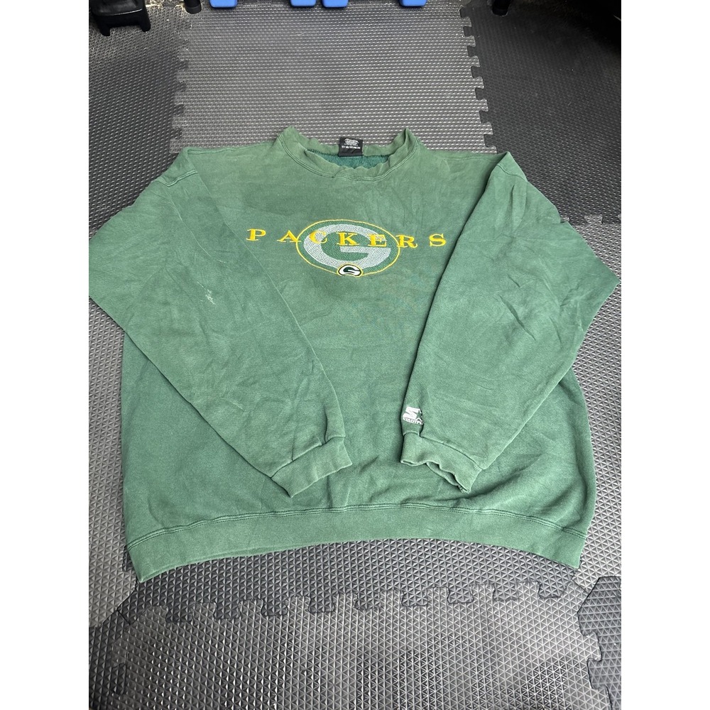 Vintage Starter Green Bay Packers Crewneck Sweatshirt Men's XL NFL Football